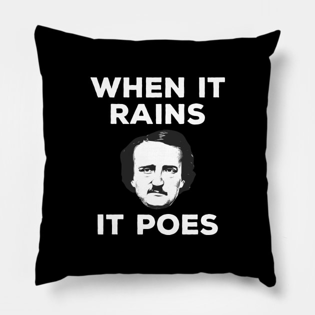 Edgar Allan Poe T-Shirt Literature Pillow by biNutz