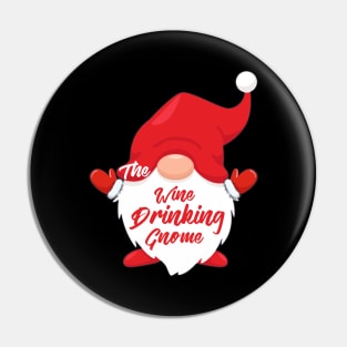 The Wine Drinking Gnome Matching Family Group Christmas Pajama Pin