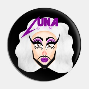 Luna Bin Face Cartoon Design Pin