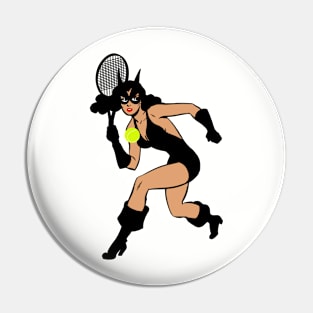 Tennis girl Pin