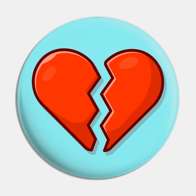 Broken Heart Cartoon Vector Icon Illustration (2) Pin by Catalyst Labs