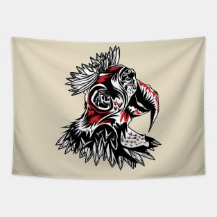 Monkey parrot Tapestry