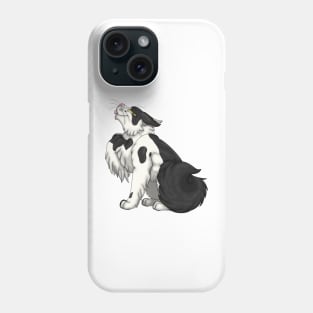 Black Bicolor Longhair Phone Case