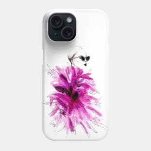 Purple Fashion Model Phone Case