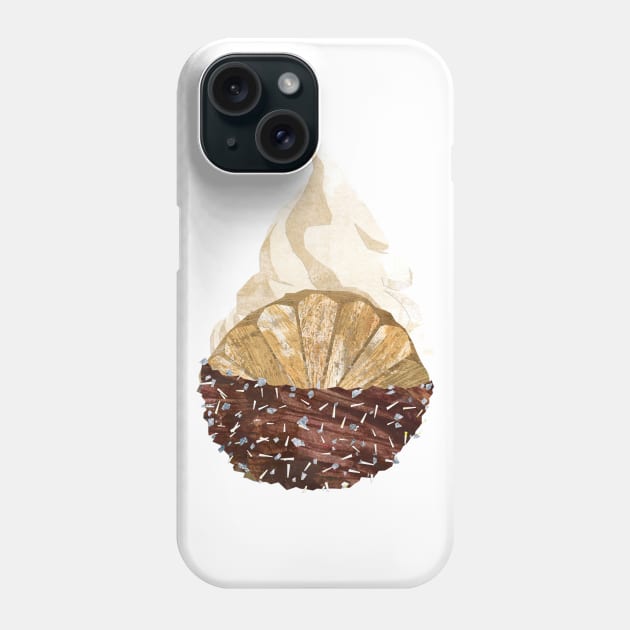 Ice cream - oyster / clam shell Phone Case by Babban Gaelg