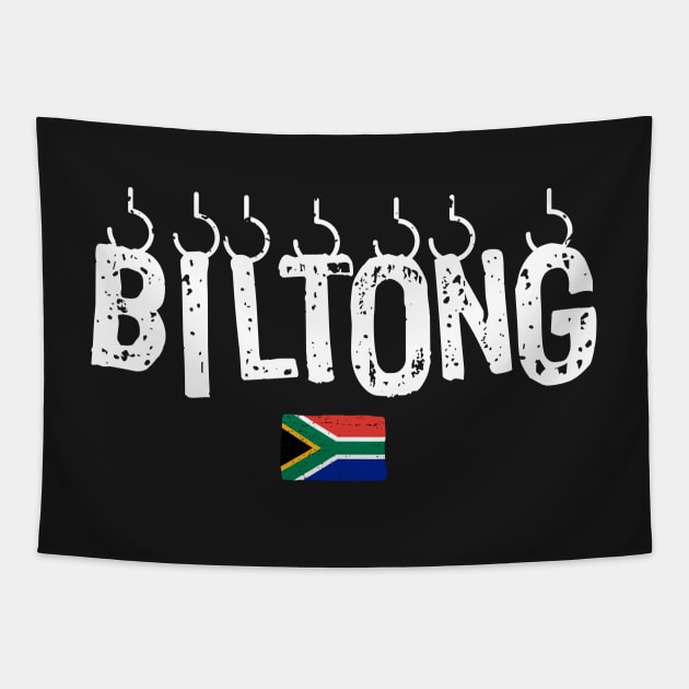 Biltong South Africa T-Shirt | Lekker Braai | Dry Wors | Afrikaans Language Tapestry by BraaiNinja