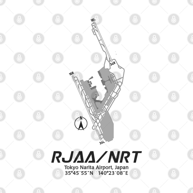 Airport Map Series - RJAA/NRT (Tokyo Narita Airport) by TheArtofFlying