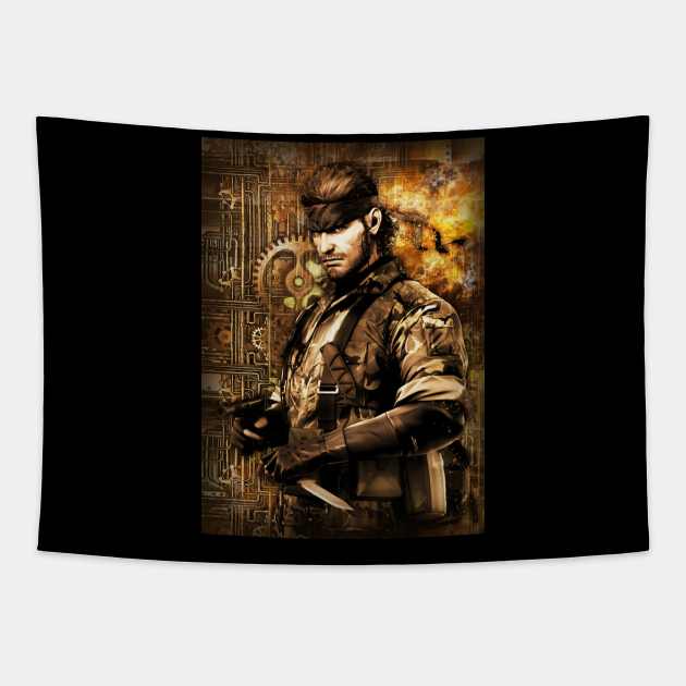 Solid Snake steampunk Tapestry by Durro