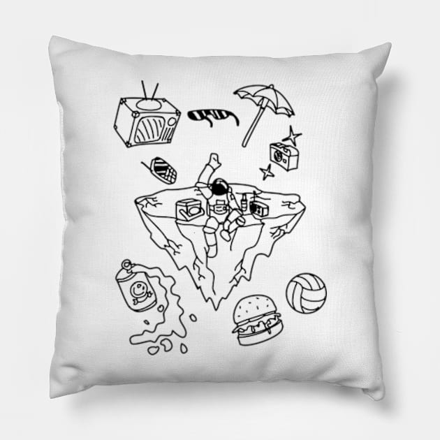 Space Of Free Will Pillow by Vatar