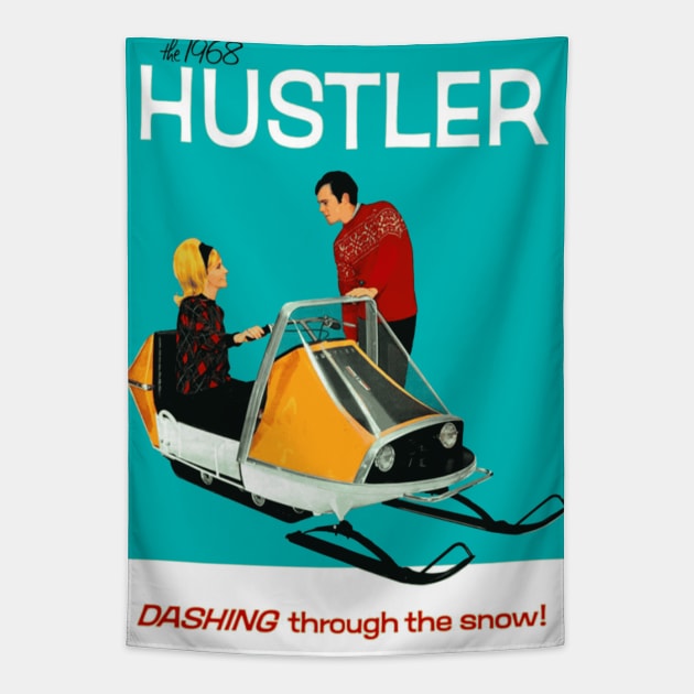 Hustler Snowmobile Tapestry by Midcenturydave