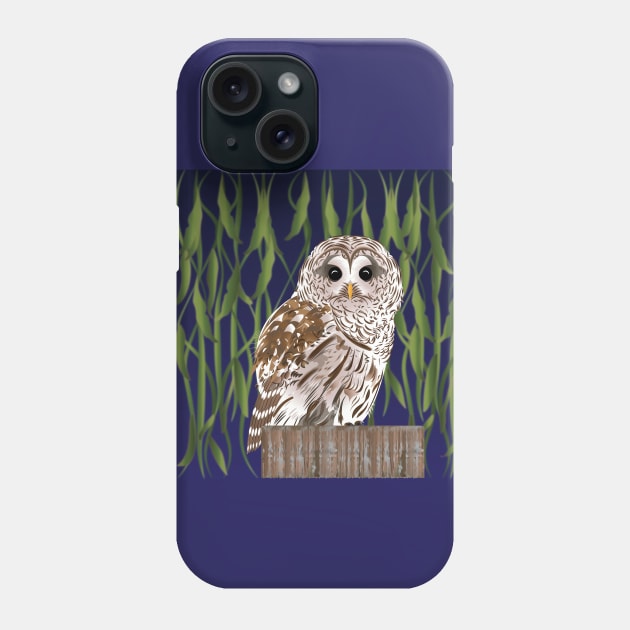 Barred Owl Phone Case by DQDesigns By Chele