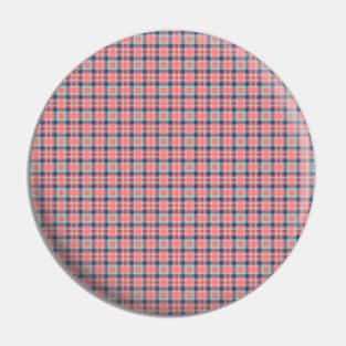 Pink and Turquoise Plaids 015#001 Pin