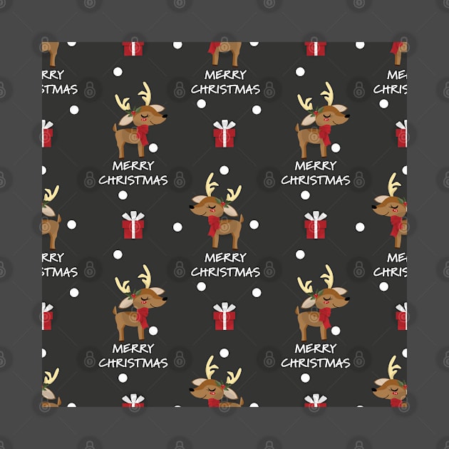 christmas holiday season pattern by peace and love