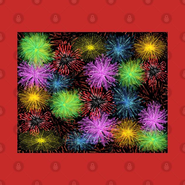 Festive Fireworks by Art By LM Designs 