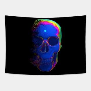 psychedelic fading skull Tapestry