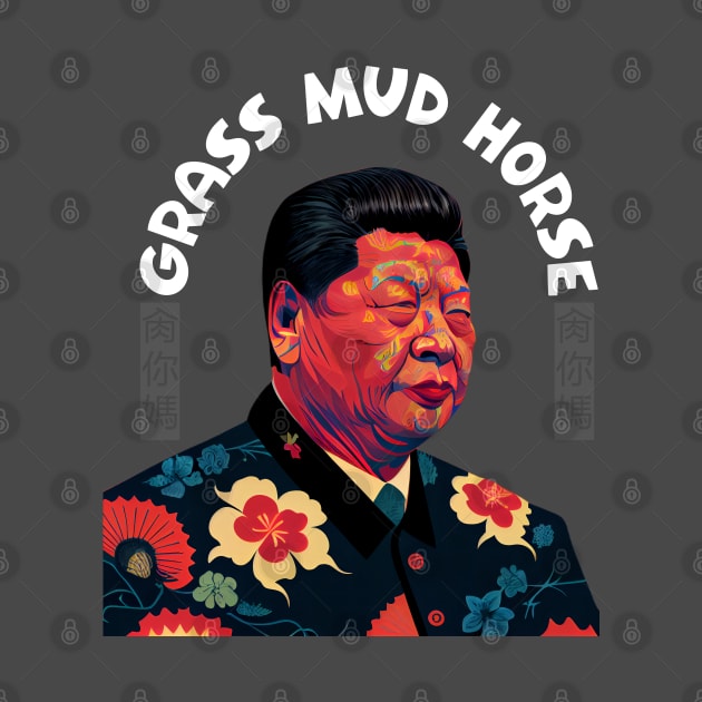 Grass Mud Horse (Portrait of Xi Jinping) by happymeld