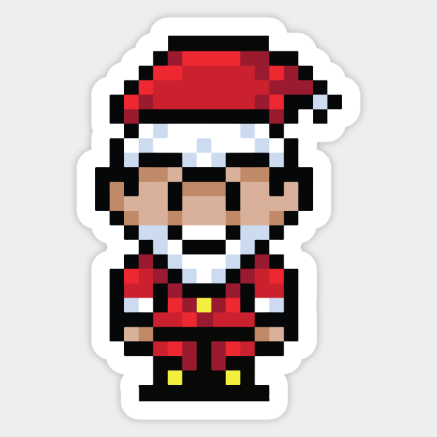 8bit Santa Claus // Funny Retro Santa - 8bit Design - Sticker | TeePublic 8bit Santa Claus // Funny Retro Santa - 8bit Design - Sticker | TeePublic