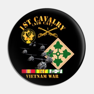 1st Cavalry (Air Cav) - 4th Infantry Div w SVC Pin