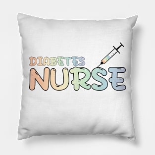 Diabetes Nurse Rainbow Pillow