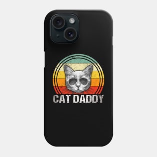 Cat Daddy Vintage Eighties Style Cat Retro Distressed Phone Case