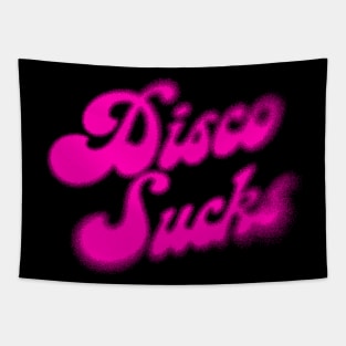 Disco Sucks / Retro Style Typography Design Tapestry