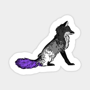 Asexual Pride Fox Magnet