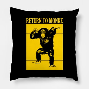 RETURN TO MONKE YELLOW Pillow