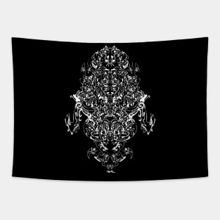 Rorschach psychedelic fantasy Tapestry