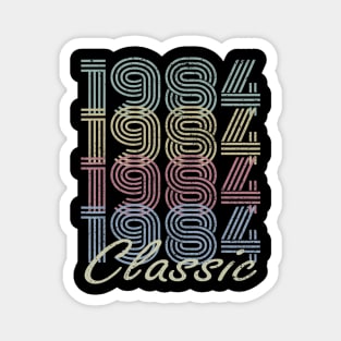 35th Birthday Gift Vintage 1984 Born in 1984 Classic Magnet