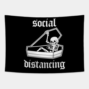 Social distancing | Traditional Tattoo design Tapestry