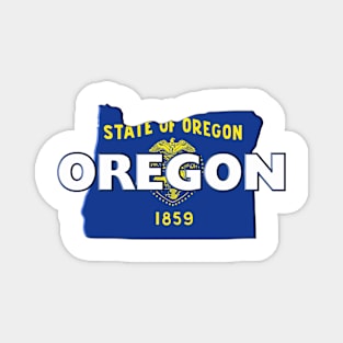 Oregon Colored State Magnet