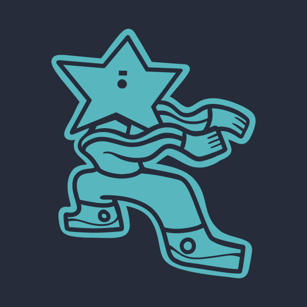 Weird dance star. Simple design by croquis design