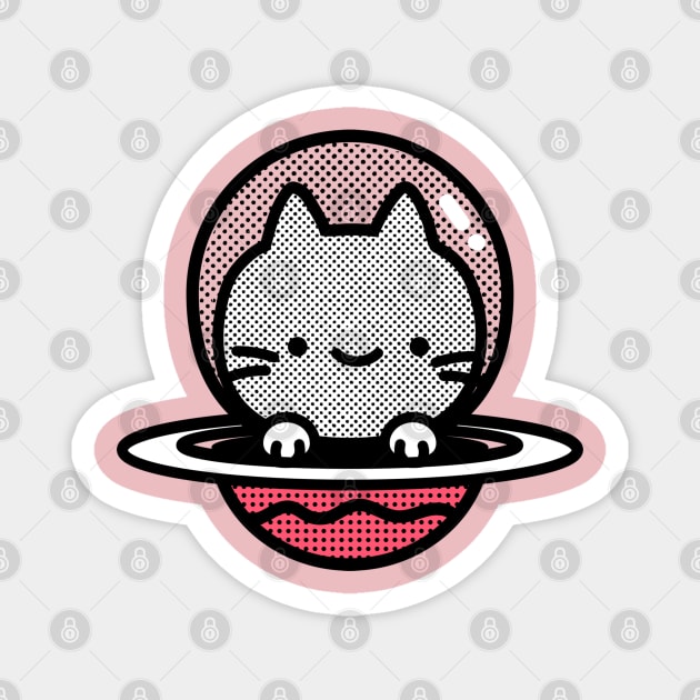 Space Kitty Magnet by Red Rov