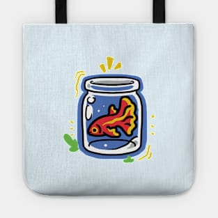 Beta Fish Jar Tote