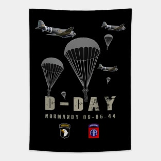 USA Paratroopers D-Day WWII Normandy 82nd 101nd Airborne Tapestry
