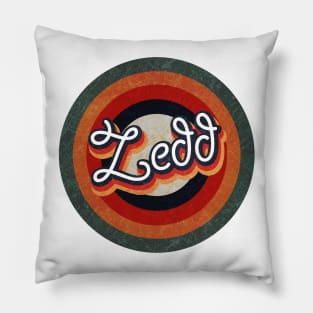 Retro Color Typography Faded Style Pillow