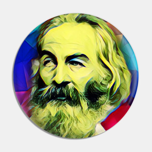 Walt Whitman Colourful Portrait | Walt Whitman Artwork 6 Pin by JustLit