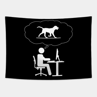 Office Dreamer - Dogs Tapestry
