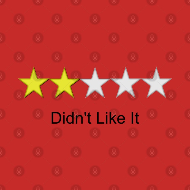 Ratings: Didn't Like It by chriswig