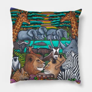 Colours of Africa Pillow