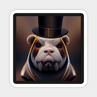 pug in a suit Magnet