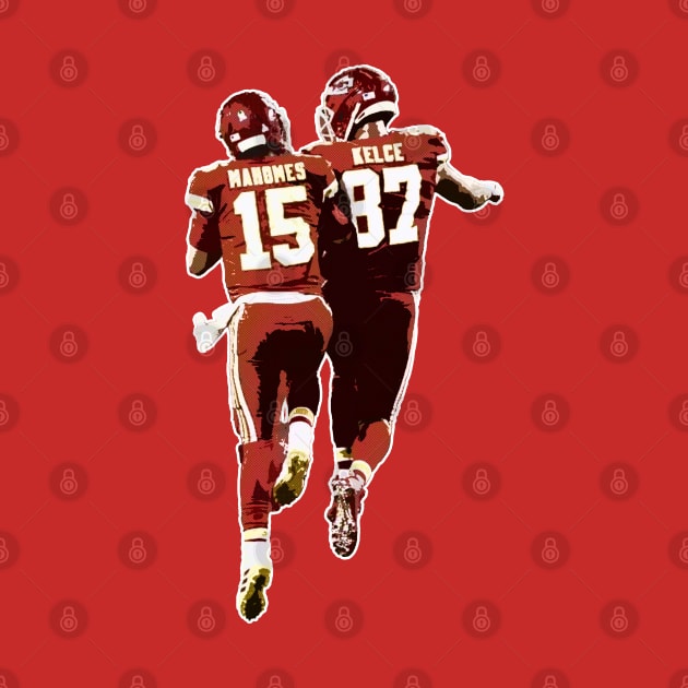 Mahomes and Kelce by islandersgraphics