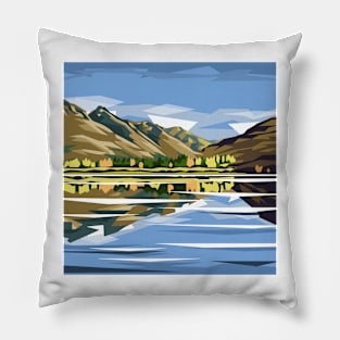 Lakes Hayes, Queenstown, New Zealand Pillow