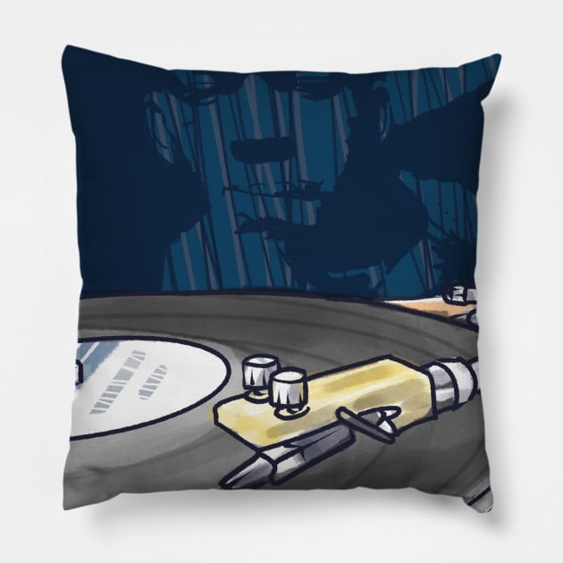 Coltrane blues Pillow by comecuba67