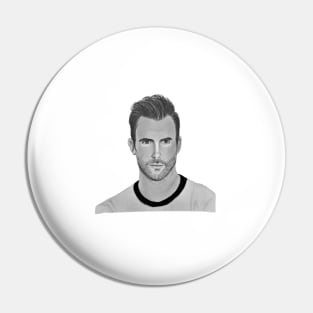 Adam Levine pencil drawing Pin