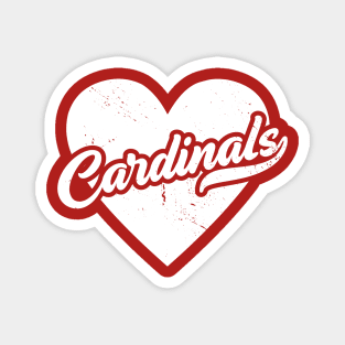 Vintage Cardinals School Spirit // High School Football Mascot // Go Cardinals Magnet