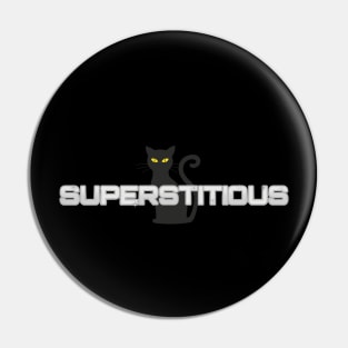 Black cat Superstitious Pin