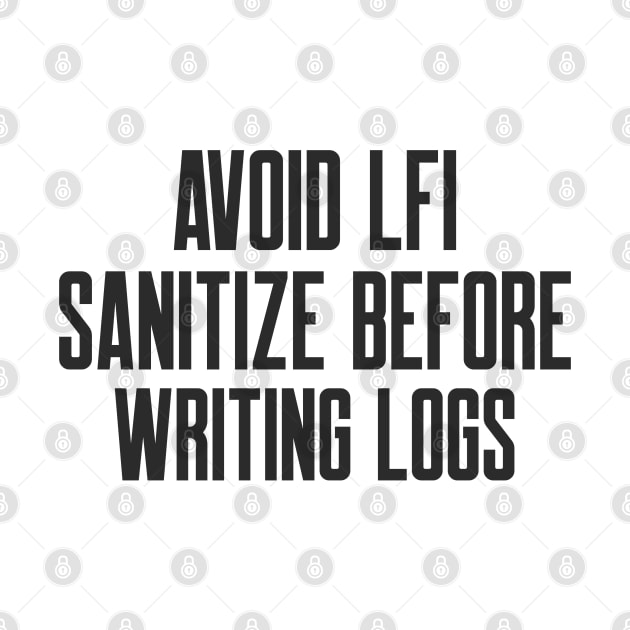 Secure Coding Avoid LFI Sanitize Before Writing Logs by FSEstyle