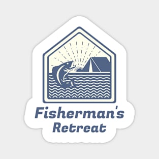 Fisherman's Retreat Fishing Fisherman Magnet