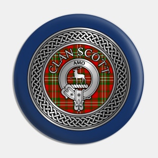 Clan Scott Crest & Tartan Knot Pin